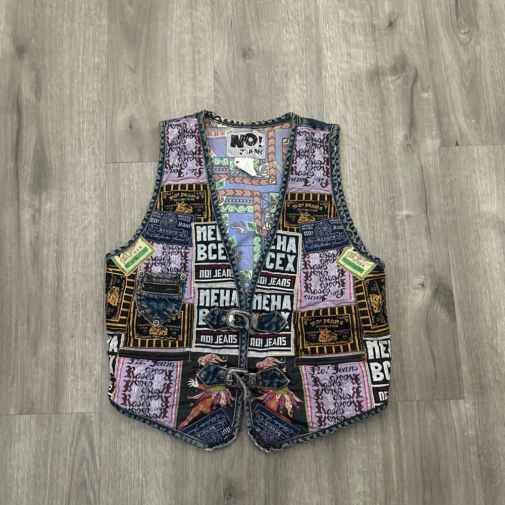 No Jeans Patch/ Belts Vest